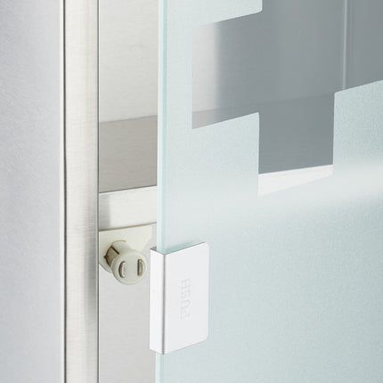 Stainless Steel Medicine Cabinet with Lock, 3 Compartments