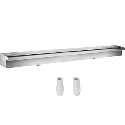 Stainless Steel Pool Waterfall Spillway, 59.1-Inch