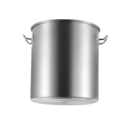Stainless Steel Stock Pot 24 QT with Glass Lid, Composite Bottom