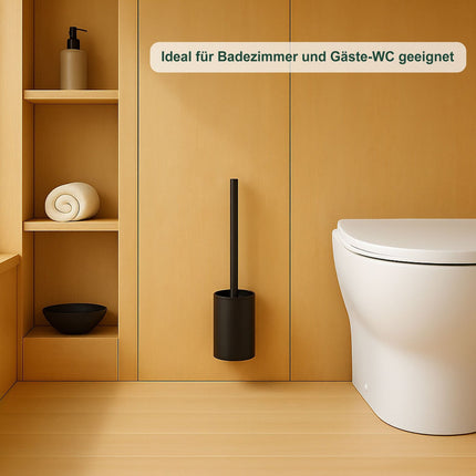 Stainless Steel Toilet Brush Set with Wall Mount