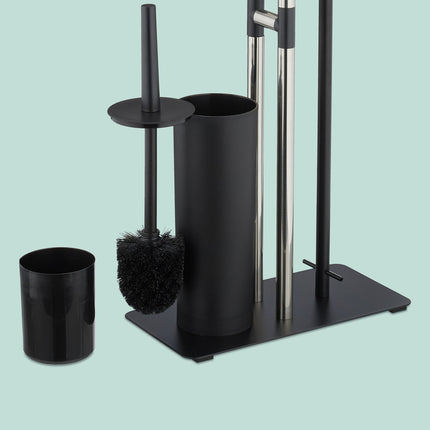Stainless Steel Toilet Kit with Shelf and Holder