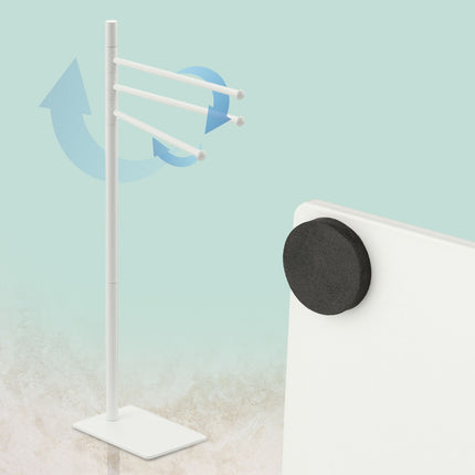 Stainless Steel Towel Rack, 3 Bars, Freestanding