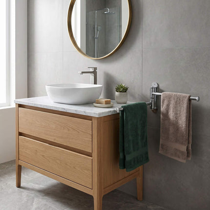 Stainless Steel Wall-Mounted Towel Rail, 2 Bars