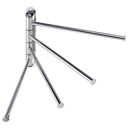 Stainless Steel Wall Towel Rail, 4 Swivelling Arms