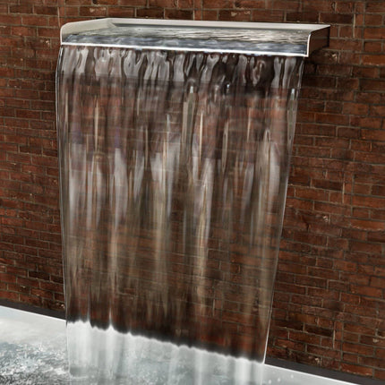 Stainless Steel Waterfall Spillway, 23.6 in, SS304