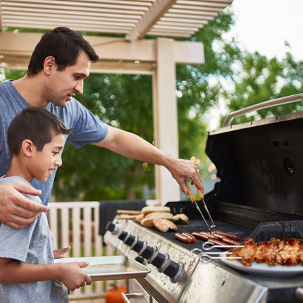 Stainless steel barbecue skewers in a set of 20