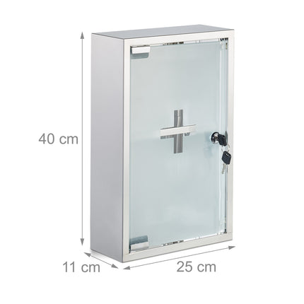 Stainless steel medicine cabinet