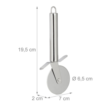 Stainless steel pizza cutter
