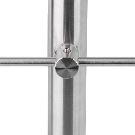 Stainless steel stair railings 1.5m / 2 posts / 3 crossbars