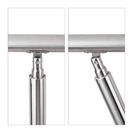 Stainless steel stair railings 1.5m / 2 posts / 0 crossbars