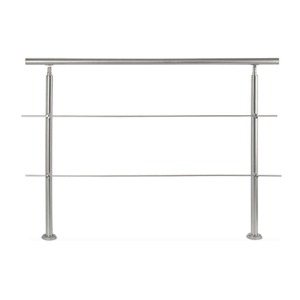 Stainless steel stair railings 1.5m / 2 posts / 3 crossbars