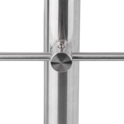 Stainless steel stair railings 1.0m / 2 posts / 3 crossbars