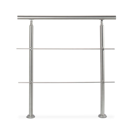 Stainless steel stair railings 1.0m / 2 posts / 2 crossbars