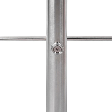 Stainless steel stair railings 1,0m / 2 post / 0 crossbars