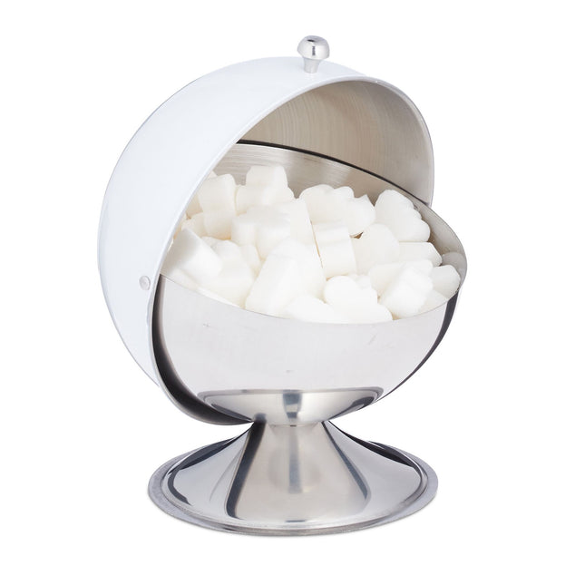 Stainless steel sugar bowl