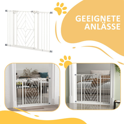 Automatic stair gate for dogs, drill-free barrier, 74-100cm