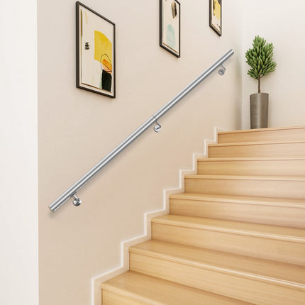 Stair Handrail 6ft, 304 Stainless Steel, 200lb