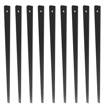 Staircase Deck Balusters, 38 In Flat Aluminum, 72 Pack