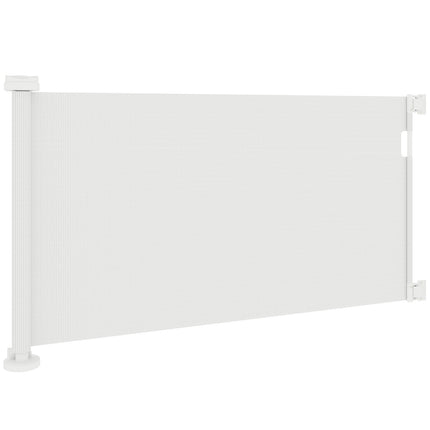 Stair gate extendable 0-136cm 87 cm high door gate for pets 142 x 10 x 87 cm white