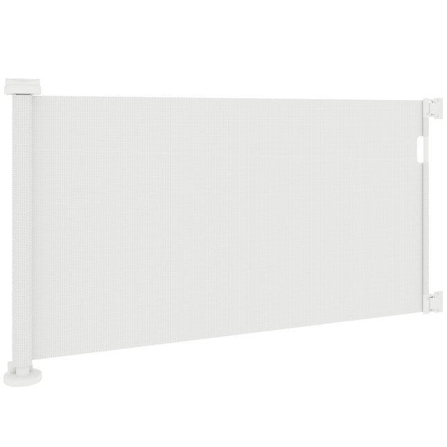 Stair gate extendable 0-136cm 87 cm high door gate for pets 142 x 10 x 87 cm white