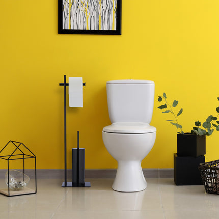 Stand WC set black