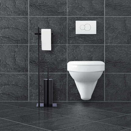 Stand WC set black