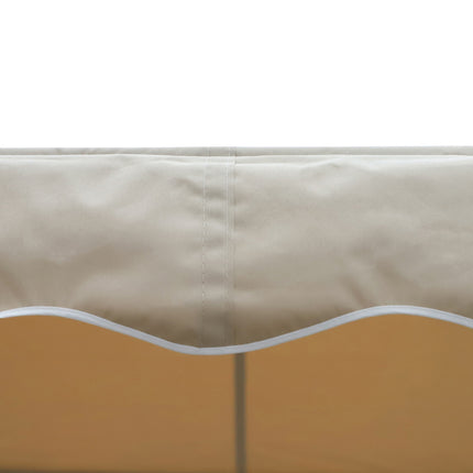 Beige Patio Awning With Folding Arm 3x3M