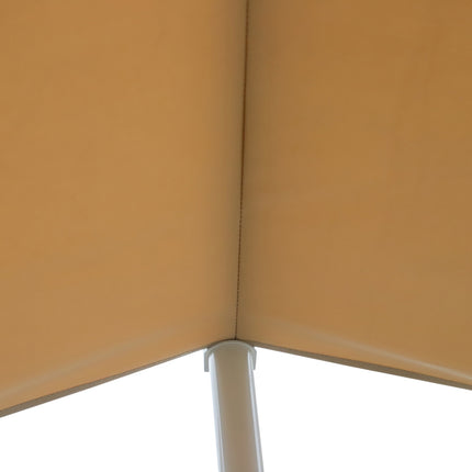 Beige folding patio awning, crank operated, 4.5x3.4M