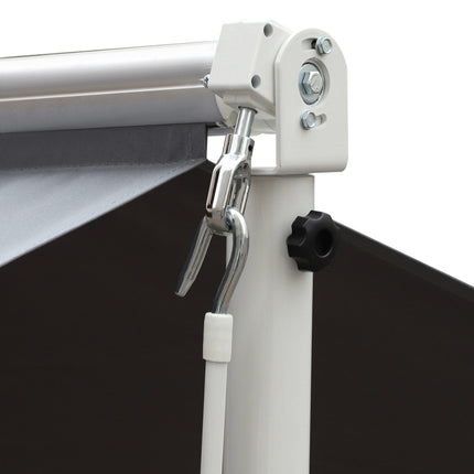 Gray patio awning with folding arm, 3x3M - Garden screen