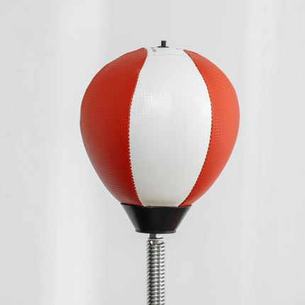 Freestanding punching bag, adjustable height, reflex balls for adults