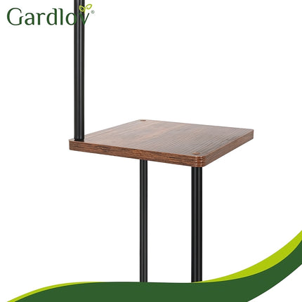 Standing Flower Stand 78 cm with 3 Shelves, Iron Frame, 40 kg Load