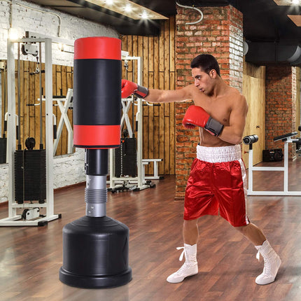 Adjustable stand-alone punching bag for training, 158-186 cm