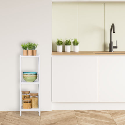 Standing Shelf with 3 Tiers for Kitchen & Bathroom
