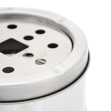 Standing ashtray in stainless steel 37.5 cm