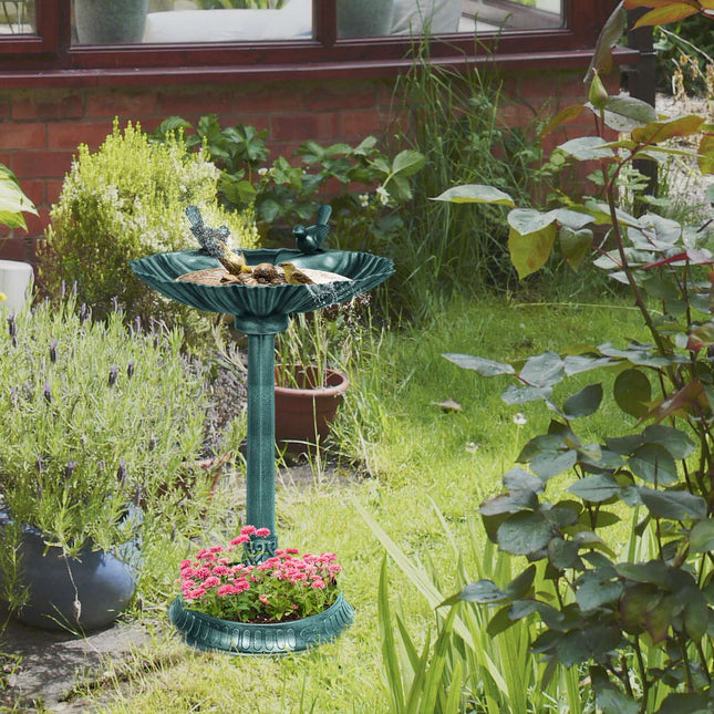 Plastic bird bath - Frost and winter proof garden water bowl