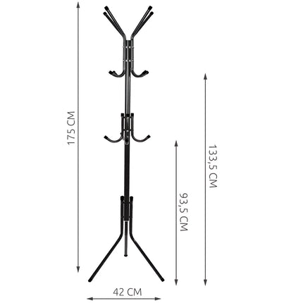 Standing hanger 170cm - black Ruhhy 23815