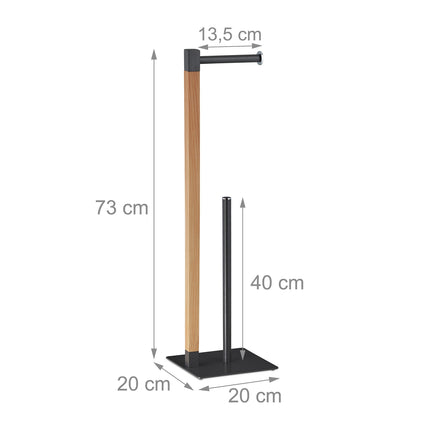 Standing toilet paper holder