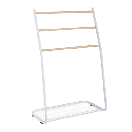 Standing towel hanger in metal