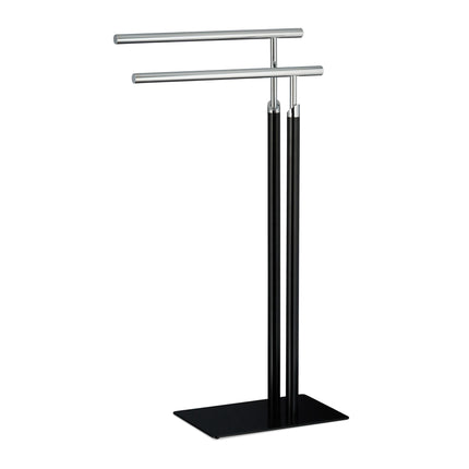 Standing towel rail with 2 bars