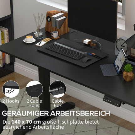 Electric stand-up desk, anti-collision, adjustable height