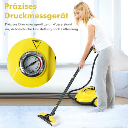 Steam Cleaner, 1.8L Tank, 5 Bar Pressure, 13 Accessories