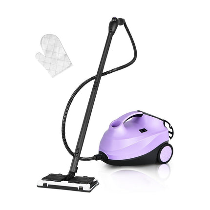 Steam cleaner with 19 accessories steam mop 2000W floor steam cleaner up to 108℃ purple
