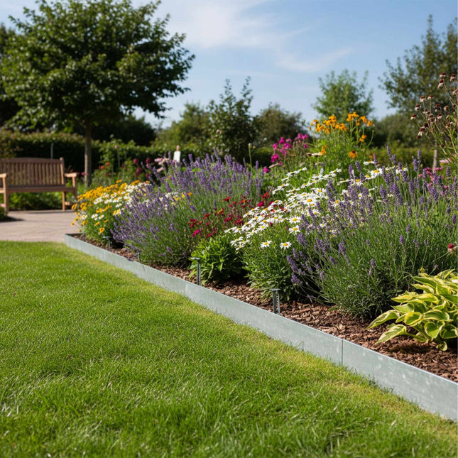 Steel Garden Bed Edging – Flexible, Weed Barrier