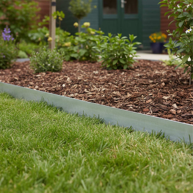Steel Garden Bed Edging – Flexible, Weed Barrier