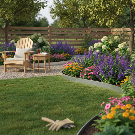 Steel Garden Bed Edging – Flexible, Weed Barrier