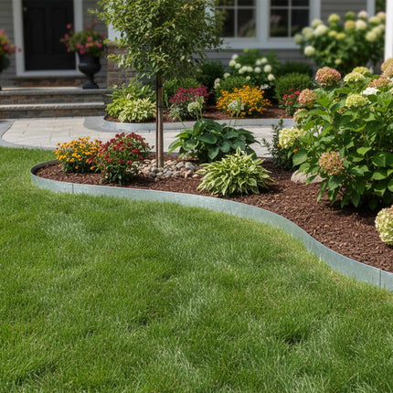 Steel Garden Bed Edging – Flexible, Weed Barrier