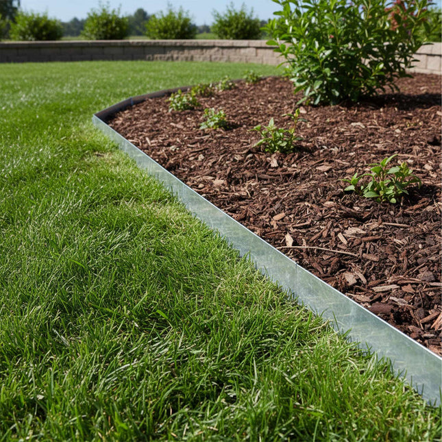 Steel Garden Bed Edging – Flexible, Weed Barrier