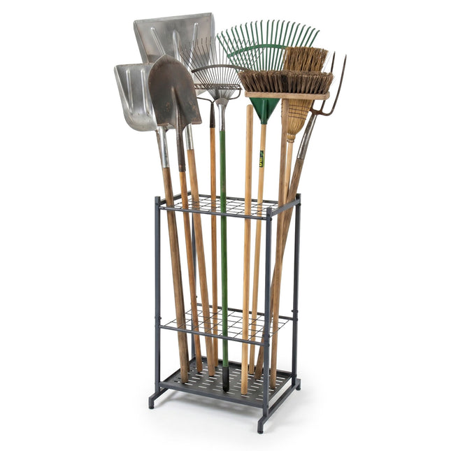 Steel Garden Tool Rack for 35 Tools – Anthracite
