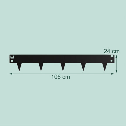 Steel Lawn Edging – Flexible, Weed Barrier, Mowing Edge