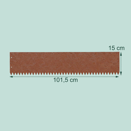 Steel Lawn Edging – Rust Look, Flexible Garden Border